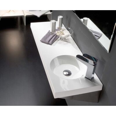 Bathco umywalka blatowa dolomitowa Oasis 60x35 cm 0519 Bathco umywalka blatowa dolomitowa Oasis 60x35 cm 0519