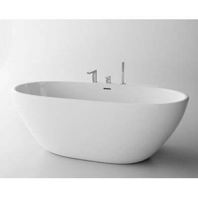 ScandiBath Mandal wanna wolnostojąca/przyścienna 150x77cm+ syfon klik-klak Q360S-1501 ScandiBath Mandal wanna wolnostojąca/przyścienna 150x77cm+ syfon klik-klak Q360S-1501