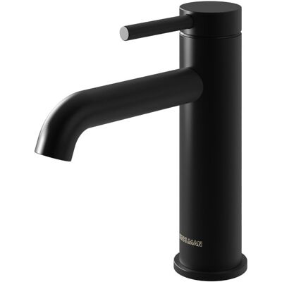 Kohlman Axel czarna bateria łazienkowa - Nowoczesna ceramika 18cm Kohlman Axel czarna bateria łazienkowa - Nowoczesna ceramika 18cm