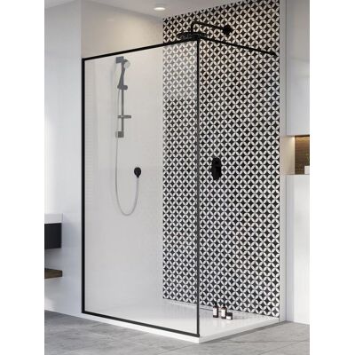 Radaway Modo X Black II Frame kabina Walk-in 75x200 szkło 10mm 389275-54-56 Radaway Modo X Black II Frame kabina Walk-in 75x200 szkło 10mm 389275-54-56
