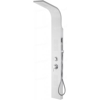 Corsan Alto panel prysznicowy z mieszaczem oraz oświetleniem LED Biały A-017MLEDBIAŁY Corsan Alto panel prysznicowy z mieszaczem oraz oświetleniem LED Biały A-017MLEDBIAŁY