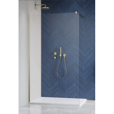 Radaway Modo X Brushed Gold II kabina Walk-in 70x200 złoty szczotkowany/przejrzyste 10mm 389274-99-01 Radaway Modo X Brushed Gold II kabina Walk-in 70x200 złoty szczotkowany/przejrzyste 10mm 389274-99-01