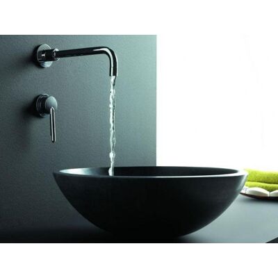 Bathco umywalka kamienna nablatowa Catania negro 40,5x12 cm 00302 Bathco umywalka kamienna nablatowa Catania negro 40,5x12 cm 00302