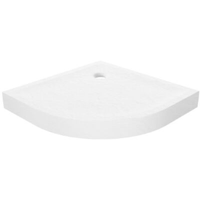 New Trendy Mild Stone Brodzik akrylowy półokrągły 80x80x11,5 cm biały B-0516 New Trendy Mild Stone Brodzik akrylowy półokrągły 80x80x11,5 cm biały B-0516