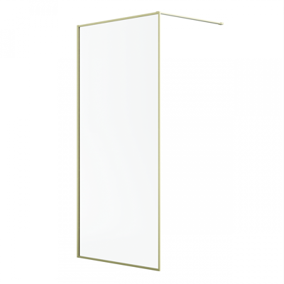 Radaway Modo F II Brushed Gold kabina Walk-in 85x201cm Szczotkowane Złoto szkło przejrzyste 10409085-99-01 Radaway Modo F II Brushed Gold kabina Walk-in 85x201cm Szczotkowane Złoto szkło przejrzyste 10409085-99-01