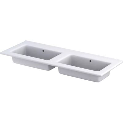 Oristo Enola umywalka meblowa podwójna ceramiczna 120x46cm UME-EN-120-91-D-BO Oristo Enola umywalka meblowa podwójna ceramiczna 120x46cm UME-EN-120-91-D-BO