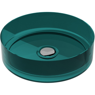 Besco Enya Ocean Breeze + maskownica biała umywalka nablatowa 36x36x10cm #UME-36-OBW Besco Enya Ocean Breeze + maskownica biała umywalka nablatowa 36x36x10cm #UME-36-OBW
