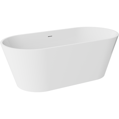 Besco Deeva 150x75 cm wanna wolnostojąca + syfon czarny matt #WWA-150-DCZ Besco Deeva 150x75 cm wanna wolnostojąca + syfon czarny matt #WWA-150-DCZ