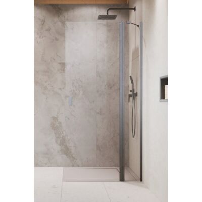 Radaway Nes KDD II Brushed Nickel kabina walk-in 100cm prawa szczotkowany nikiel szkło przejrzyste 10031100-91-01R Radaway Nes KDD II Brushed Nickel kabina walk-in 100cm prawa szczotkowany nikiel szkło przejrzyste 10031100-91-01R