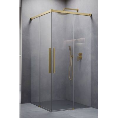 Radaway Idea 8 QL Kdd Brushed Gold kabina 80x80cm szczotkowane złoto 10590080-99-01L/10590080-99-01R Radaway Idea 8 QL Kdd Brushed Gold kabina 80x80cm szczotkowane złoto 10590080-99-01L/10590080-99-01R