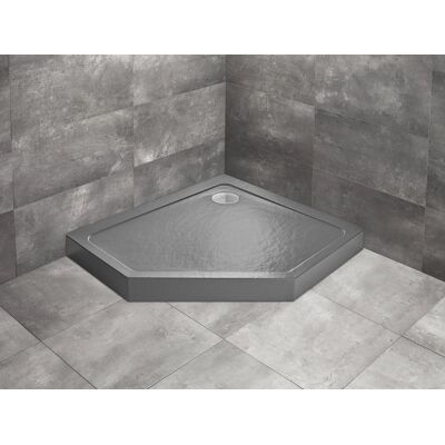 Radaway Doros Pt E Compact Stone brodzik pięciokątny 100x90x11,5cm prawy antracyt SDRPTP1090-05-64SR Radaway Doros Pt E Compact Stone brodzik pięciokątny 100x90x11,5cm prawy antracyt SDRPTP1090-05-64SR