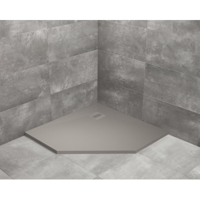 Radaway Kyntos PT brodzik pięciokątny 90x90x3cm cemento HKPT9090-74 Radaway Kyntos PT brodzik pięciokątny 90x90x3cm cemento HKPT9090-74