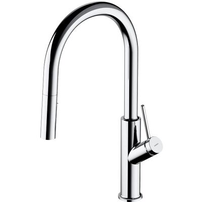 Omnires Bend bateria zlewozmywakowa z wyciąganą wylewką chrom BE6455CR ___ RABAT W KOSZYKU! ___ Omnires Bend bateria zlewozmywakowa z wyciąganą wylewką chrom BE6455CR ___ RABAT W KOSZYKU! ___