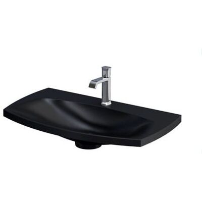 Oristo Louis umywalka konglomeratowa meblowa czarny mat 82x48cm UME-LU-82-94 Oristo Louis umywalka konglomeratowa meblowa czarny mat 82x48cm UME-LU-82-94