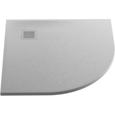 New Trendy Mori brodzik konglomeratowy półokrągły 90x90x3 cm szary B-0473 New Trendy Mori brodzik konglomeratowy półokrągły 90x90x3 cm szary B-0473