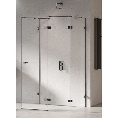 New Trendy Eventa Black Chrome kabina prysznicowa przyścienna 80x80x200 przejrzyste Prawa czarny połysk EXK-6249 New Trendy Eventa Black Chrome kabina prysznicowa przyścienna 80x80x200 przejrzyste Prawa czarny połysk EXK-6249
