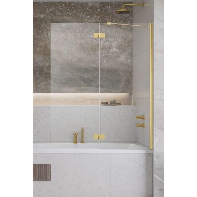 Radaway Essenza Gold PND II parawan nawannowy 130cm prawy złoty połysk/przejrzyste 110002130-09-01R Radaway Essenza Gold PND II parawan nawannowy 130cm prawy złoty połysk/przejrzyste 110002130-09-01R
