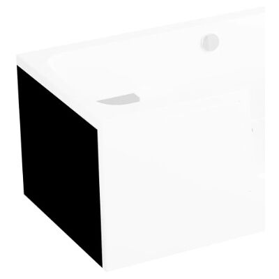 Polimat Ovi obudowa wanny boczna 75cm czarna 00751 Polimat Ovi obudowa wanny boczna 75cm czarna 00751