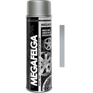 DECO COLOR Farba do felg aluminium srebrna lakier akrylowy spray 500ml RAL 9006 MEGAFELGA S