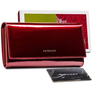 Merg Lakierowany portfel na karty z ochroną RFID — Peterson - one size