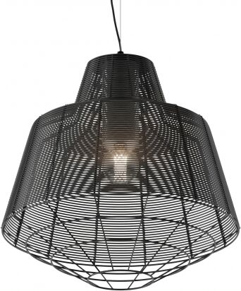 Zuma Line Lampa wisząca WIRE MD1712-1L-Black czarna Czarny