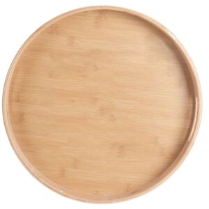 Excellent Houseware Taca bambusowa do serwowania talerz drewniany 40 cm