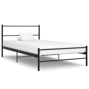 Vidaxl rama łóżka, czarna, metalowa, 90 x 200 cm Artykuły erotyczne Meble