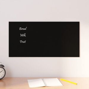 Vidaxl Ścienna tablica magnetyczna, czarna, 60x30 cm, szkło hartowane Artykuły do prezentacji Artykuły biurowe