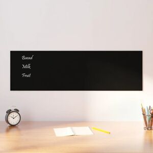 Vidaxl Ścienna tablica magnetyczna, czarna, 100x30 cm, szkło hartowane Artykuły do prezentacji Artykuły biurowe