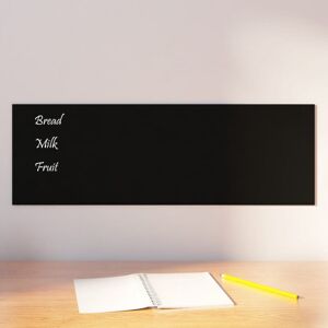 Vidaxl Ścienna tablica magnetyczna, czarna, 60x20 cm, szkło hartowane Artykuły do prezentacji Artykuły biurowe