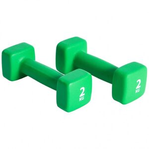Pure2improve zestaw hantli, 2 x 2 kg, neoprenowe, zielone Fitness Sprzęt sportowy