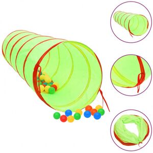 Vidaxl tunel do zabawy dla dzieci, 250 piłek, zielony 175 cm poliester Zabawki na podwórko Gry i zabawki