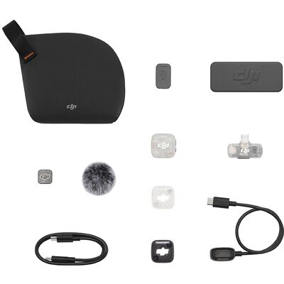 System Mikrofonów Bezprzewodowych DJI Mic Mini 2S 1 TX + 1 Mobile RX + etui ładujące System Mikrofonów Bezprzewodowych DJI Mic Mini 2S 1 TX + 1 Mobile RX + etui ładujące