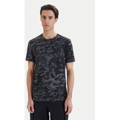 Under Armour T-Shirt UA ABC Camo Szary Regular Fit S Szary Męskie Under Armour T-Shirt UA ABC Camo Szary Regular Fit S Szary Męskie