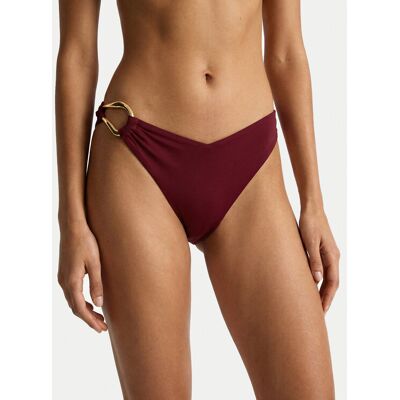 Guess Dół od bikini E6GO11 KF590 Bordowy M Bordowy Damskie Guess Dół od bikini E6GO11 KF590 Bordowy M Bordowy Damskie