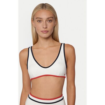 Tommy Hilfiger Góra od bikini UW0UW06374 Écru S Kremowy Damskie Tommy Hilfiger Góra od bikini UW0UW06374 Écru S Kremowy Damskie