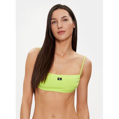 Calvin Klein Swimwear Góra od bikini KW0KW02395 Zielony M Zielony Damskie Calvin Klein Swimwear Góra od bikini KW0KW02395 Zielony M Zielony Damskie