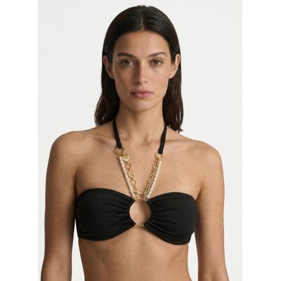 Guess Góra od bikini E6GJ01 KF412 Czarny S Czarny Damskie Guess Góra od bikini E6GJ01 KF412 Czarny S Czarny Damskie