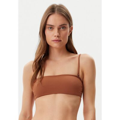 Calvin Klein Swimwear Góra od bikini KW0KW02845 Brązowy XS Brązowy Damskie Calvin Klein Swimwear Góra od bikini KW0KW02845 Brązowy XS Brązowy Damskie