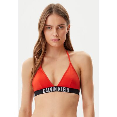 Calvin Klein Swimwear Góra od bikini KW0KW02854 Czerwony M Czerwony Damskie Calvin Klein Swimwear Góra od bikini KW0KW02854 Czerwony M Czerwony Damskie