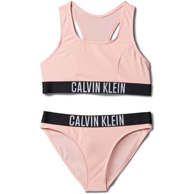 Calvin Klein Swimwear Strój kąpielowy KY0KY00091 Różowy 14_16Y Różowy Dziewczynka Calvin Klein Swimwear Strój kąpielowy KY0KY00091 Różowy 14_16Y Różowy Dziewczynka