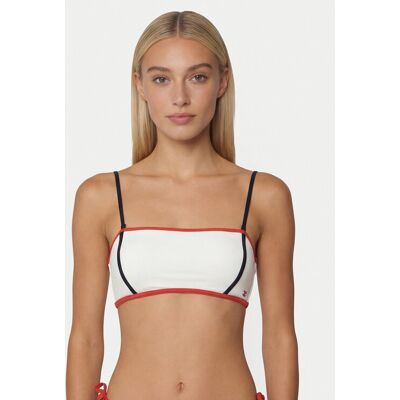 Tommy Hilfiger Góra od bikini UW0UW06373 Écru S Kremowy Damskie Tommy Hilfiger Góra od bikini UW0UW06373 Écru S Kremowy Damskie