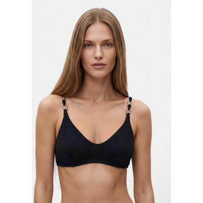 MICHAEL Michael Kors Góra od bikini MM06307 Czarny XS Czarny Damskie MICHAEL Michael Kors Góra od bikini MM06307 Czarny XS Czarny Damskie