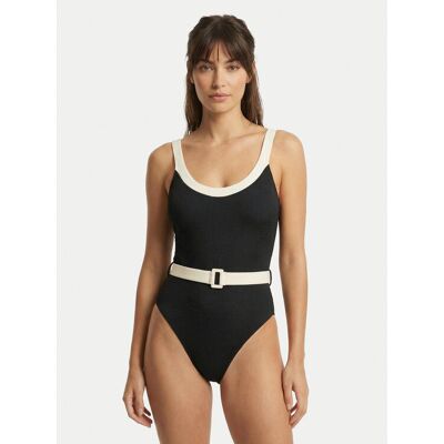 Seafolly Strój kąpielowy Band Wave 11220-305 Czarny 10 Czarny Damskie Seafolly Strój kąpielowy Band Wave 11220-305 Czarny 10 Czarny Damskie