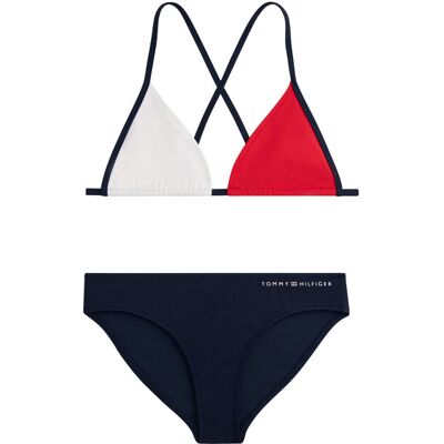 Tommy Hilfiger Strój kąpielowy UG0UG00827 Granatowy 10_12Y Granatowy Dziewczynka Tommy Hilfiger Strój kąpielowy UG0UG00827 Granatowy 10_12Y Granatowy Dziewczynka