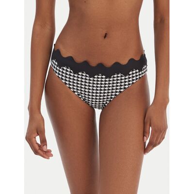 Seafolly Dół od bikini Gia Check Ric Rac 40711-282 Czarny 8 Czarny Damskie Seafolly Dół od bikini Gia Check Ric Rac 40711-282 Czarny 8 Czarny Damskie