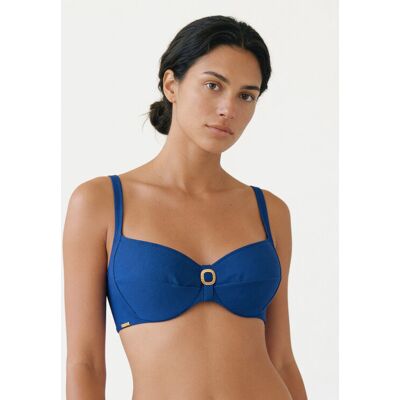 Selmark Góra od bikini BN312 Niebieski 75D Niebieski Damskie Selmark Góra od bikini BN312 Niebieski 75D Niebieski Damskie