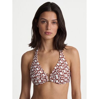 Max Mara Beachwear Góra od bikini Avena 2616821289 Brązowy 2B Brązowy Damskie Max Mara Beachwear Góra od bikini Avena 2616821289 Brązowy 2B Brązowy Damskie