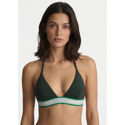 Calvin Klein Swimwear Góra od bikini LV00Q61214 Zielony ciemny XS Zielony ciemny Damskie Calvin Klein Swimwear Góra od bikini LV00Q61214 Zielony ciemny XS Zielony ciemny Damskie