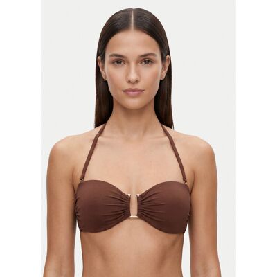 Max Mara Beachwear Góra od bikini Amelia 2616821239 Brązowy ciemny 5B Brązowy ciemny Damskie Max Mara Beachwear Góra od bikini Amelia 2616821239 Brązowy ciemny 5B Brązowy ciemny Damskie